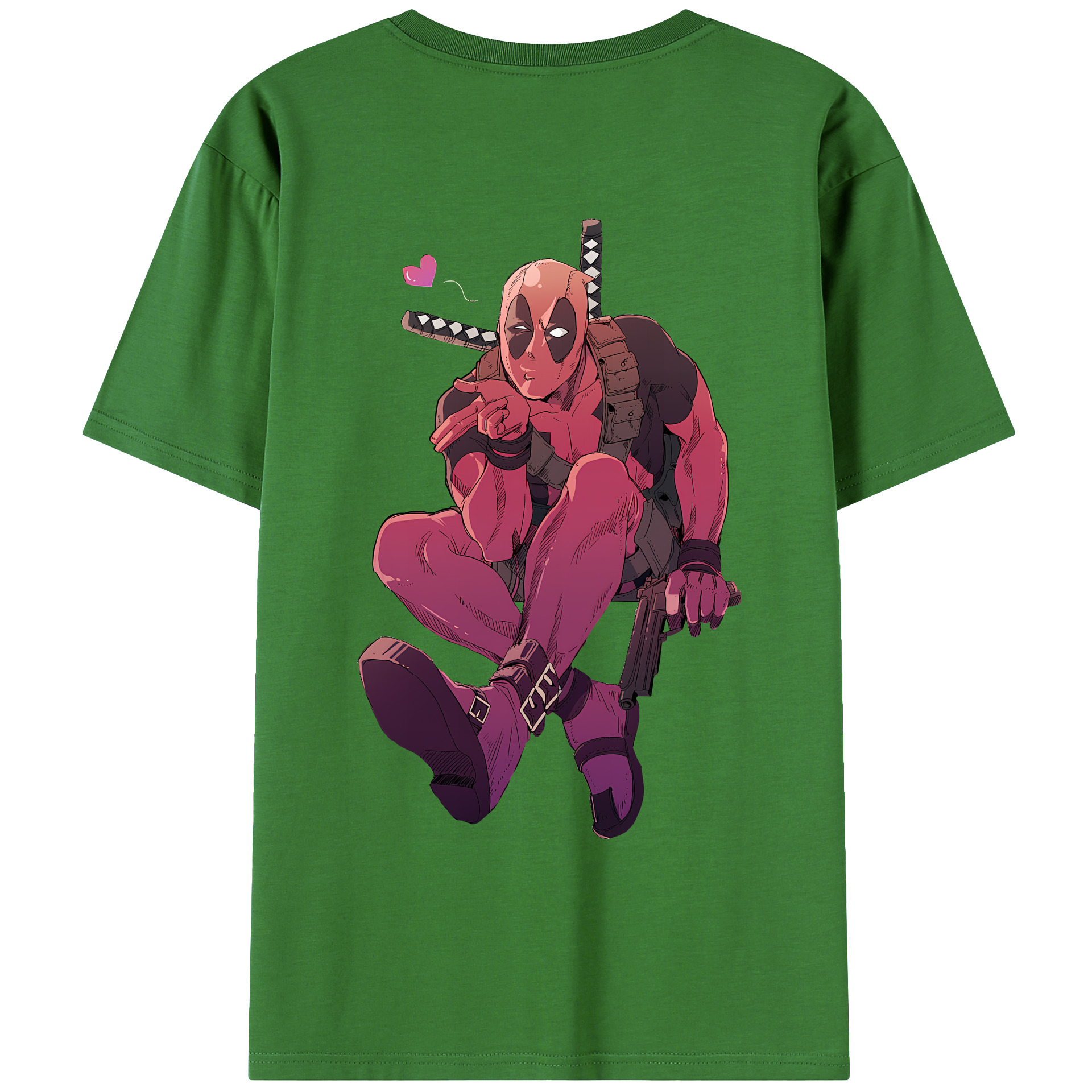 （画像用） Deadpool デッドプール レディース半袖Tシャツ(バックプリント)
